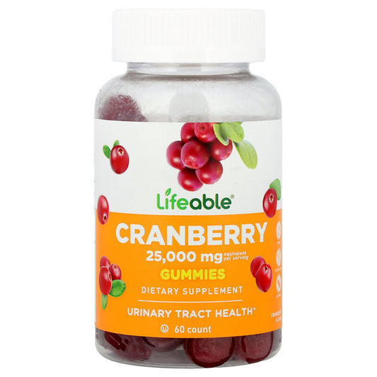 Lifeable, Cranberry Gummies, 60 Gummies (12,500 mg per Gummy)