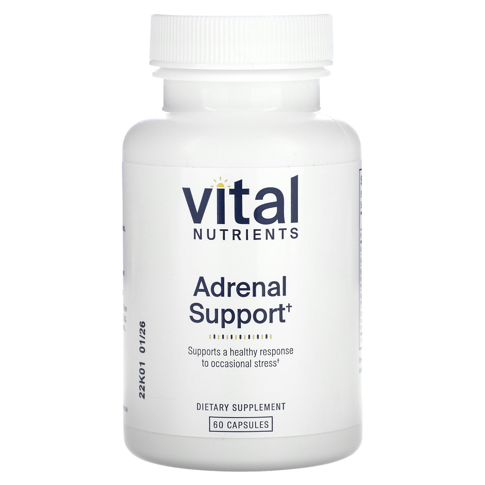 Vital Nutrients, Adrenal Support, 60 Capsules
