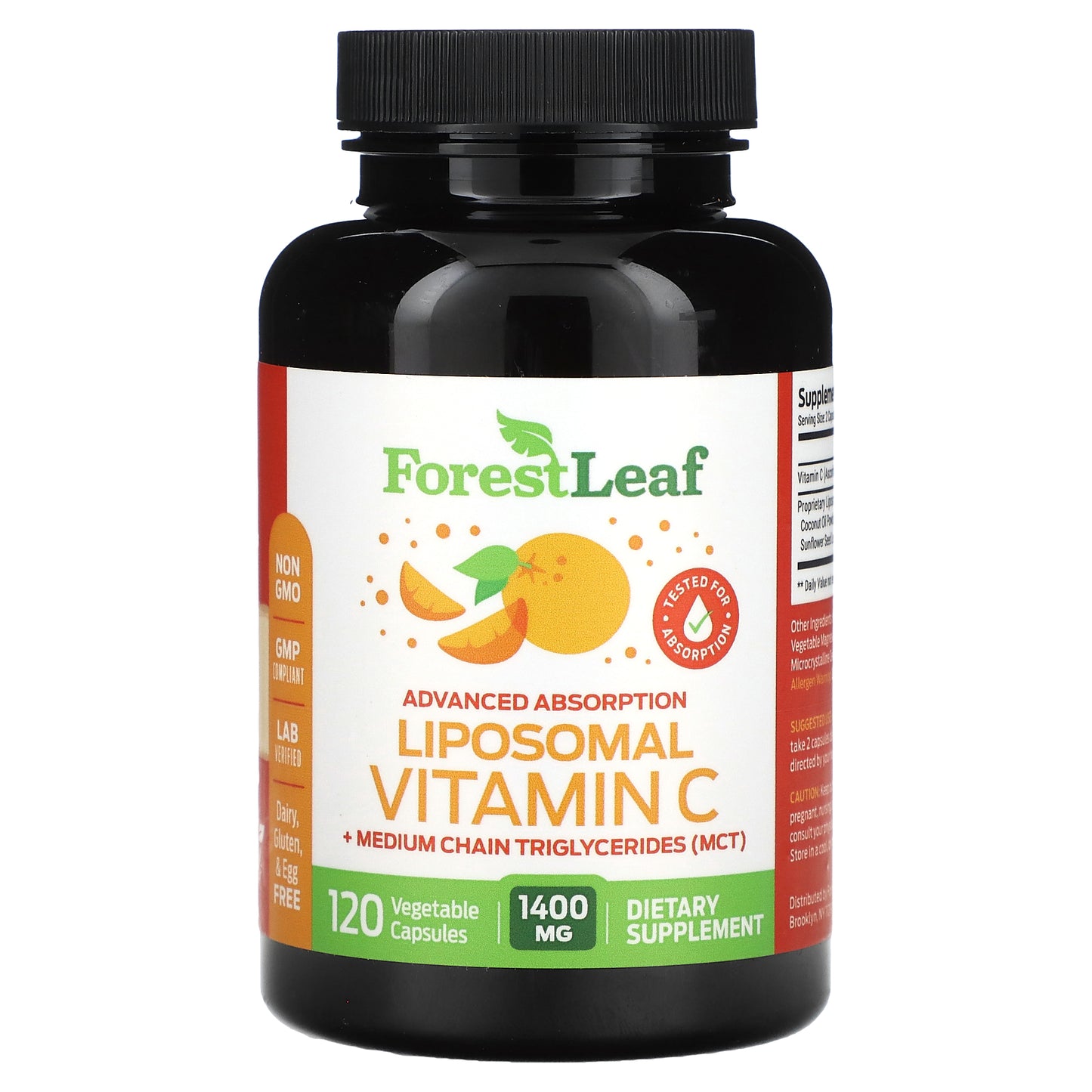 Forest Leaf, Liposomal Vitamin C, 120 Vegetable Capsules