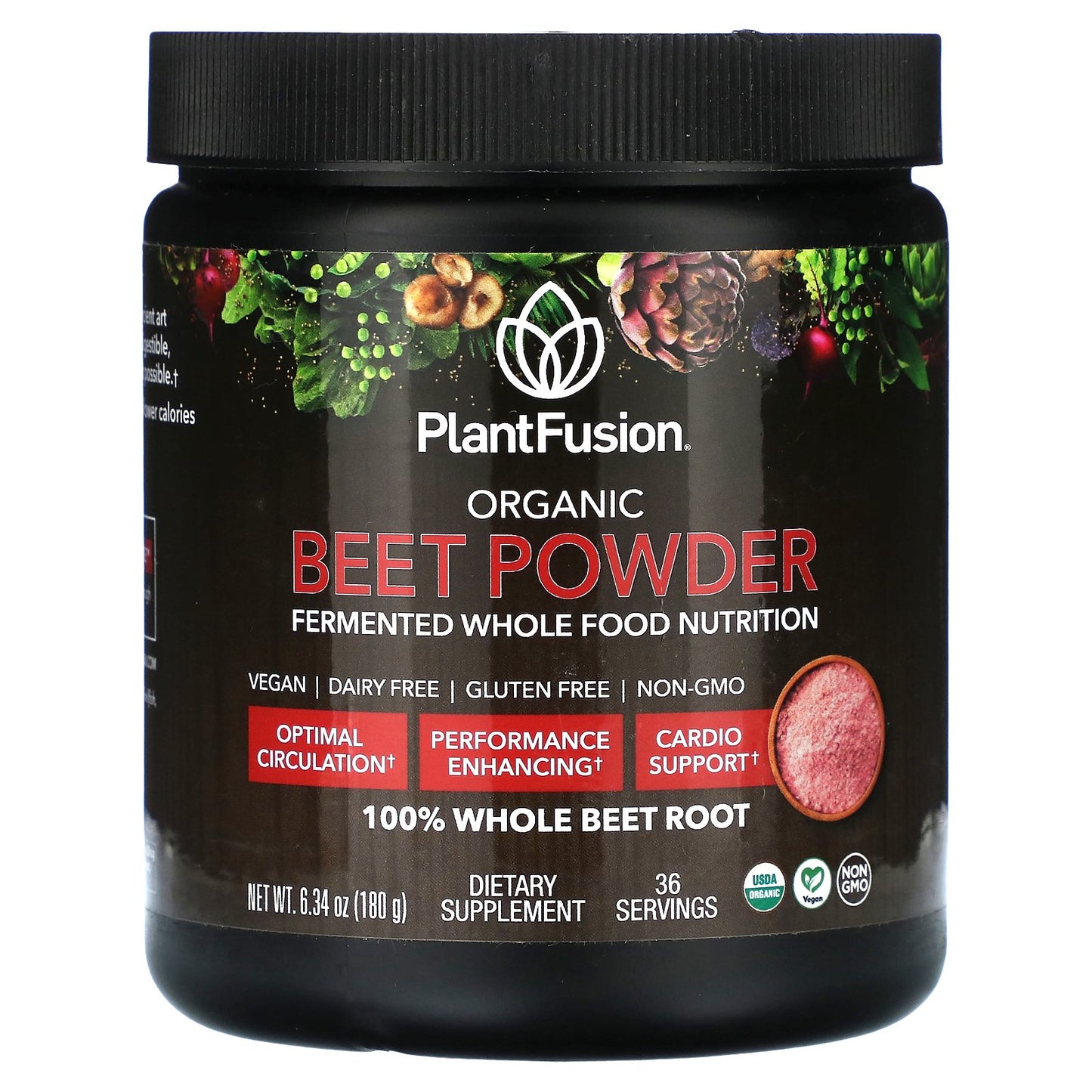 PlantFusion, Organic Beet Powder, 6.43 oz (180 g)