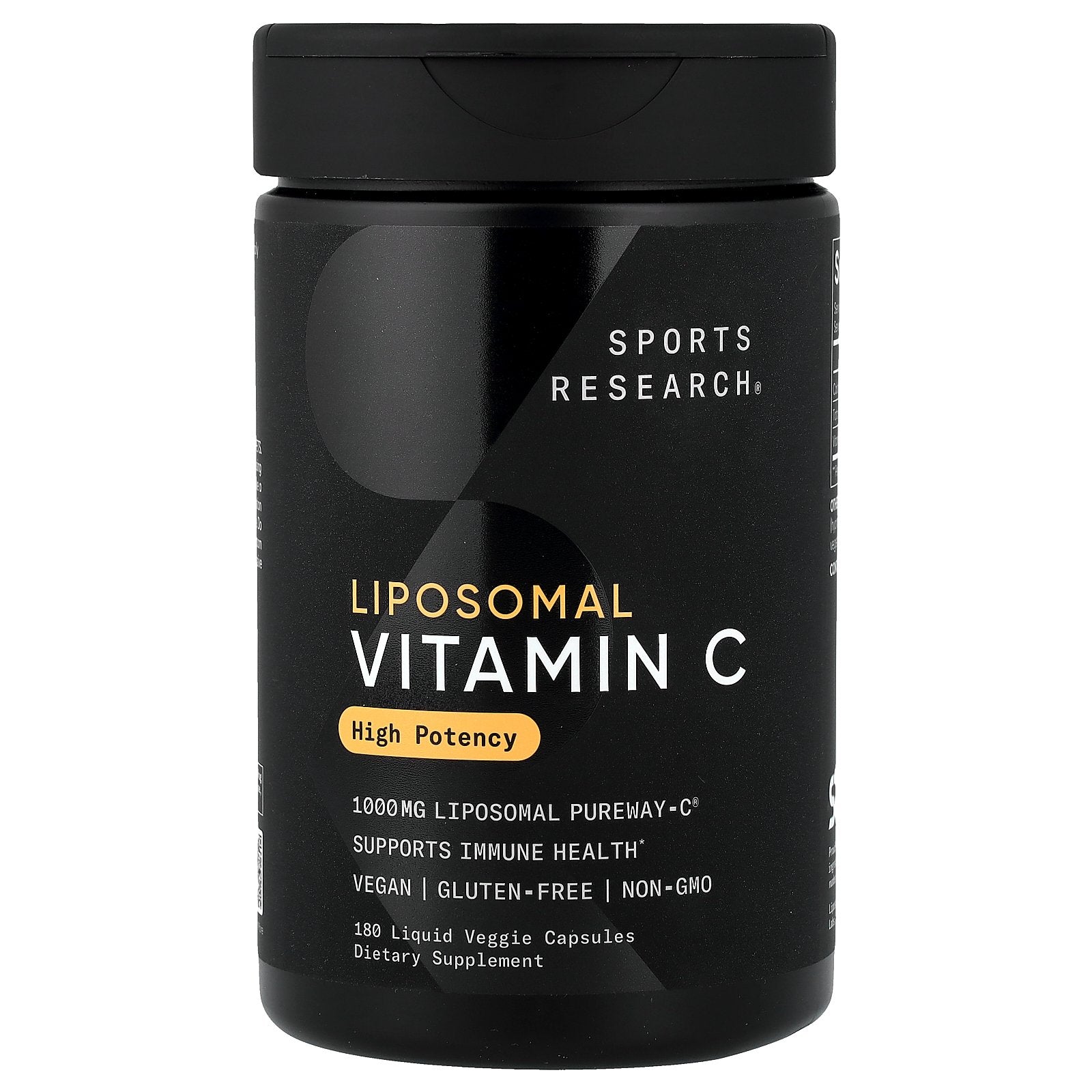 Sports Research, Liposomal Vitamin C, 180 Liquid Veggie Capsules (333 mg per Capsule)