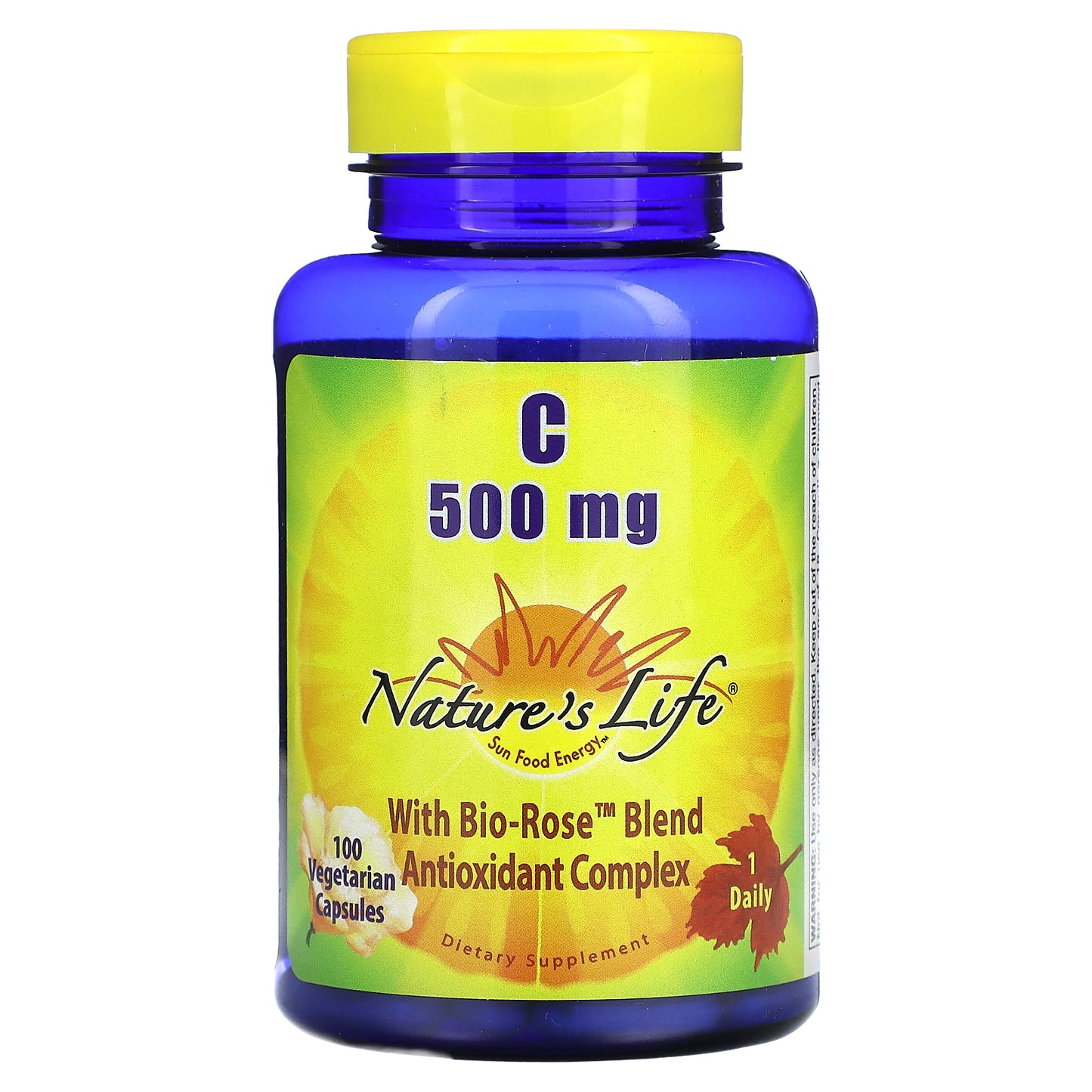 Nature's Life, Vitamin C, 500 mg, 100 Vegetarian Capsules