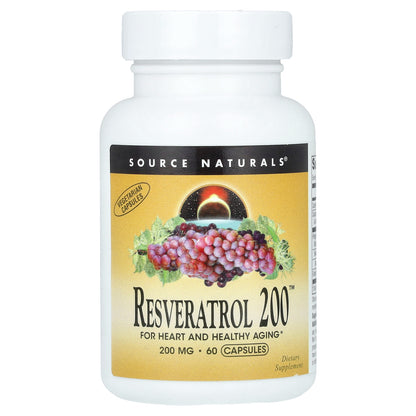 Source Naturals, Resveratrol 200™, 200 mg, 60 Capsules