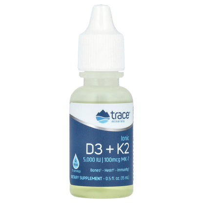 Trace, Ionic D3 + K2, 0.5 fl oz (15 ml)