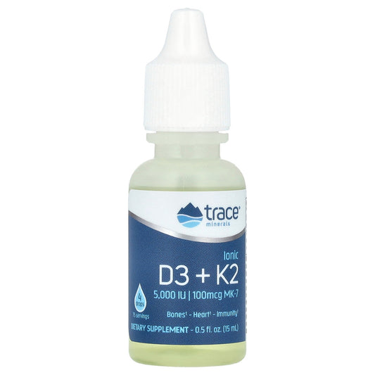 Trace, Ionic D3 + K2, 0.5 fl oz (15 ml)