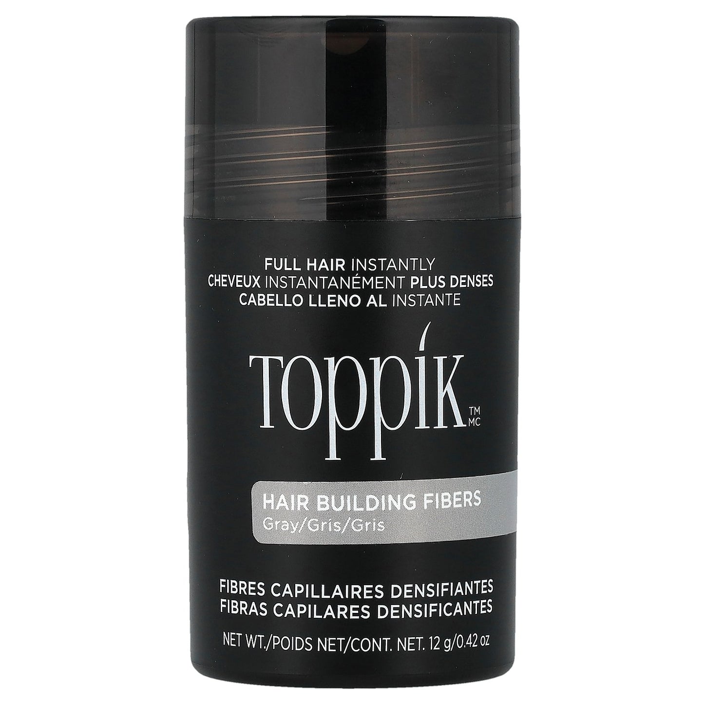 Toppik, Hair Building Fibers, Gray, 0.42 oz (12 g)