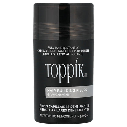 Toppik, Hair Building Fibers, Gray, 0.42 oz (12 g)
