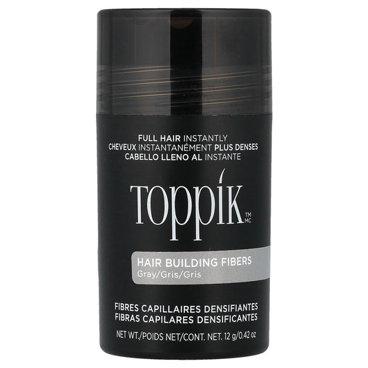 Toppik, Hair Building Fibers, Gray, 0.42 oz (12 g)