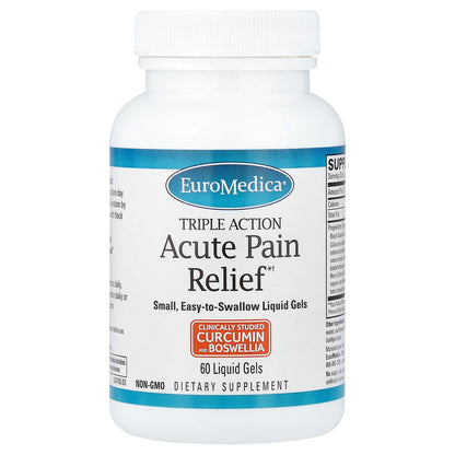 EuroMedica, Acute Pain Relief, 60 Liquid Gels