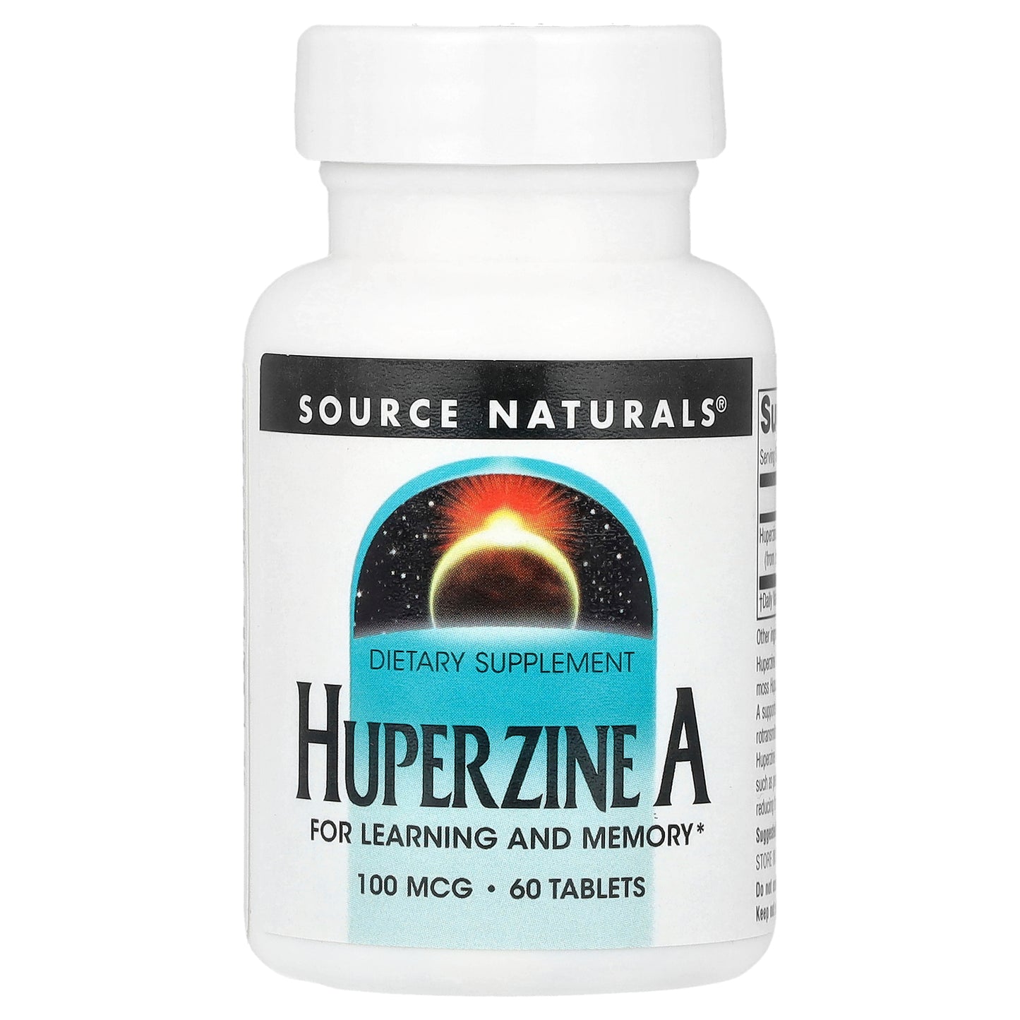 Source Naturals, Huperzine A, 100 mcg , 60 Tablets