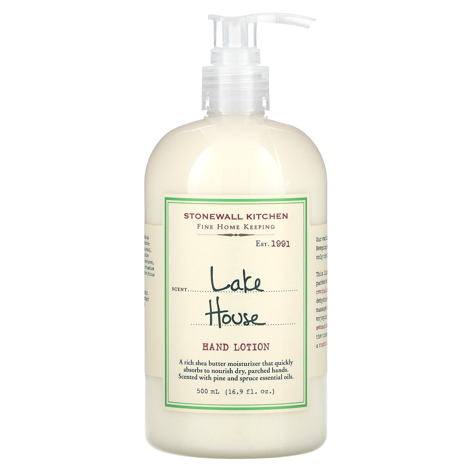 Stonewall Kitchen, Hand Lotion, Lake House, 16.9 fl oz (500 ml)