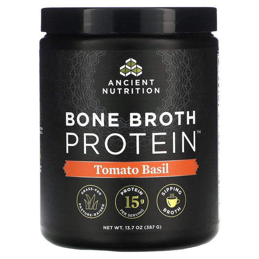 Ancient Nutrition, Bone Broth Protein, Tomato Basil, 13.7 oz (387 g)