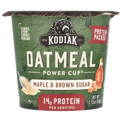 Kodiak Cakes, Oatmeal Power Cup®, Maple & Brown Sugar, 2.12 oz (60 g)