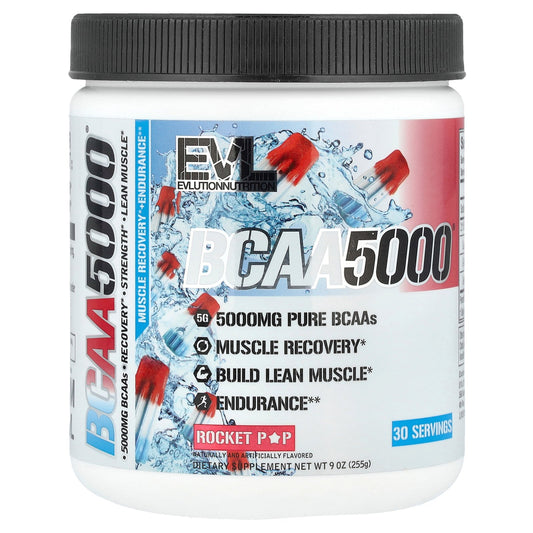 EVLution Nutrition, BCAA5000®, Rocket Pop, 9 oz (255 g)