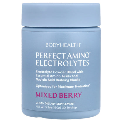 BodyHealth, Perfect Amino™ Electrolytes, Mixed Berry , 5.3 oz (150 g)