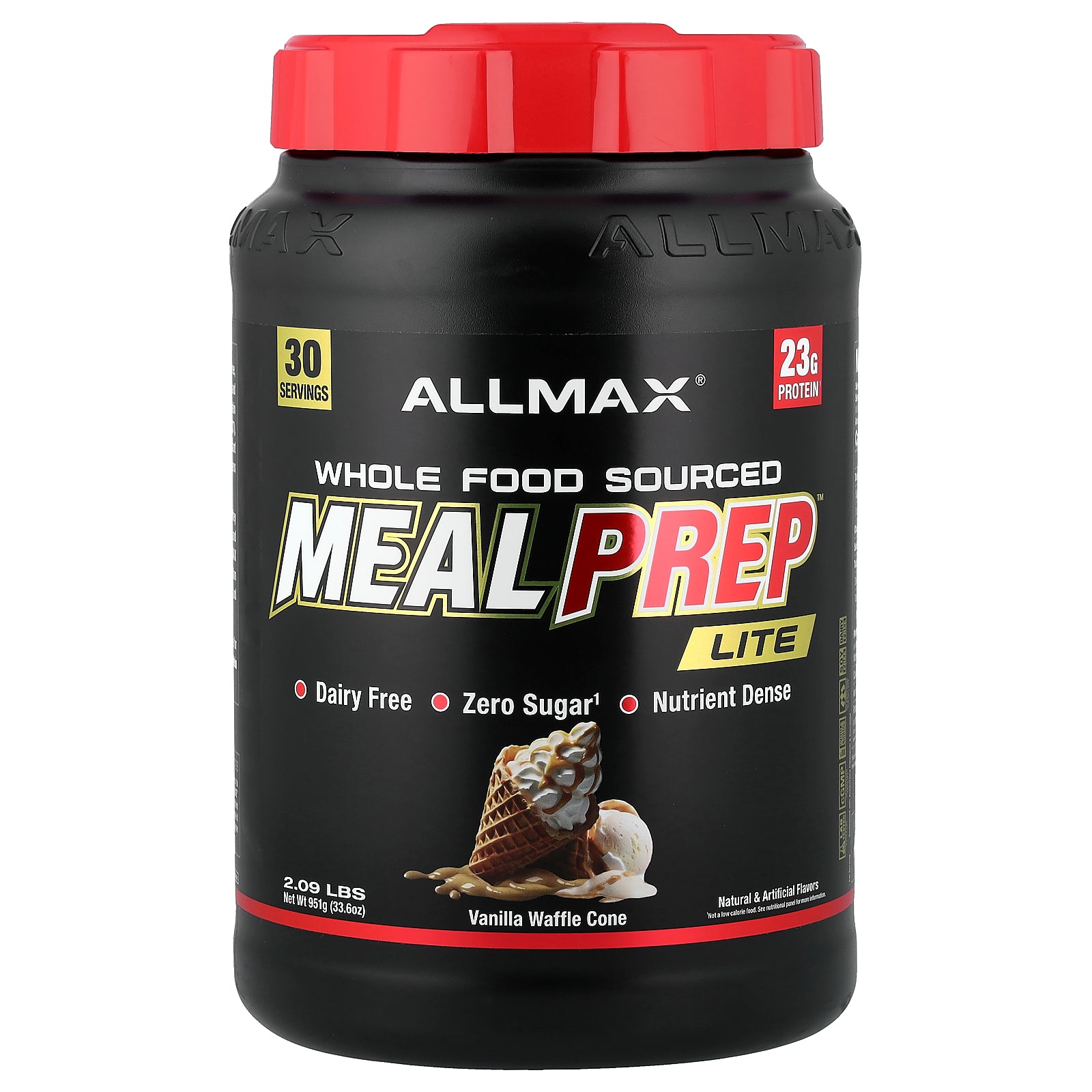 ALLMAX, Meal Prep™ Lite, Vanilla Waffle Cone, 2.09 lbs (951 g)