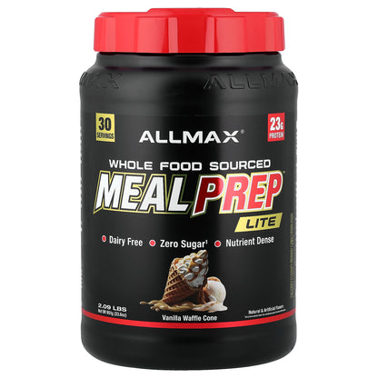 ALLMAX, Meal Prep™ Lite, Vanilla Waffle Cone, 2.09 lbs (951 g)