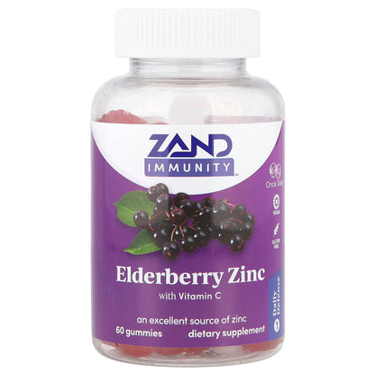 Zand, Immunity™, Elderberry Zinc with Vitamin C, 60 Gummies