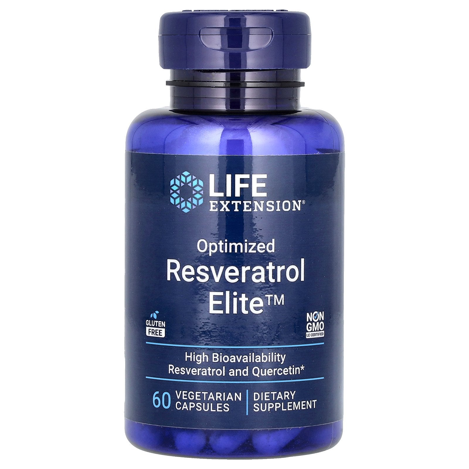 Life Extension, Optimized Resveratrol Elite, 60 Vegetarian Capsules