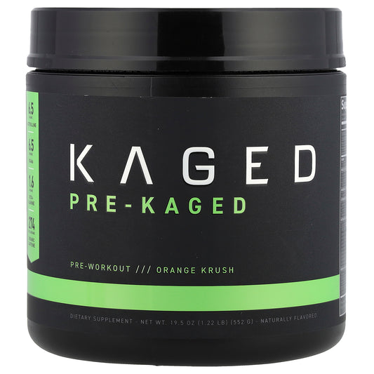 Kaged, PRE-KAGED, Pre-Workout, Orange Krush, 1.23 lb (558 g)