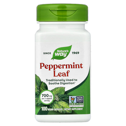 Nature's Way, Peppermint Leaf, 100 Vegan Capsules (350 mg per Capsule)