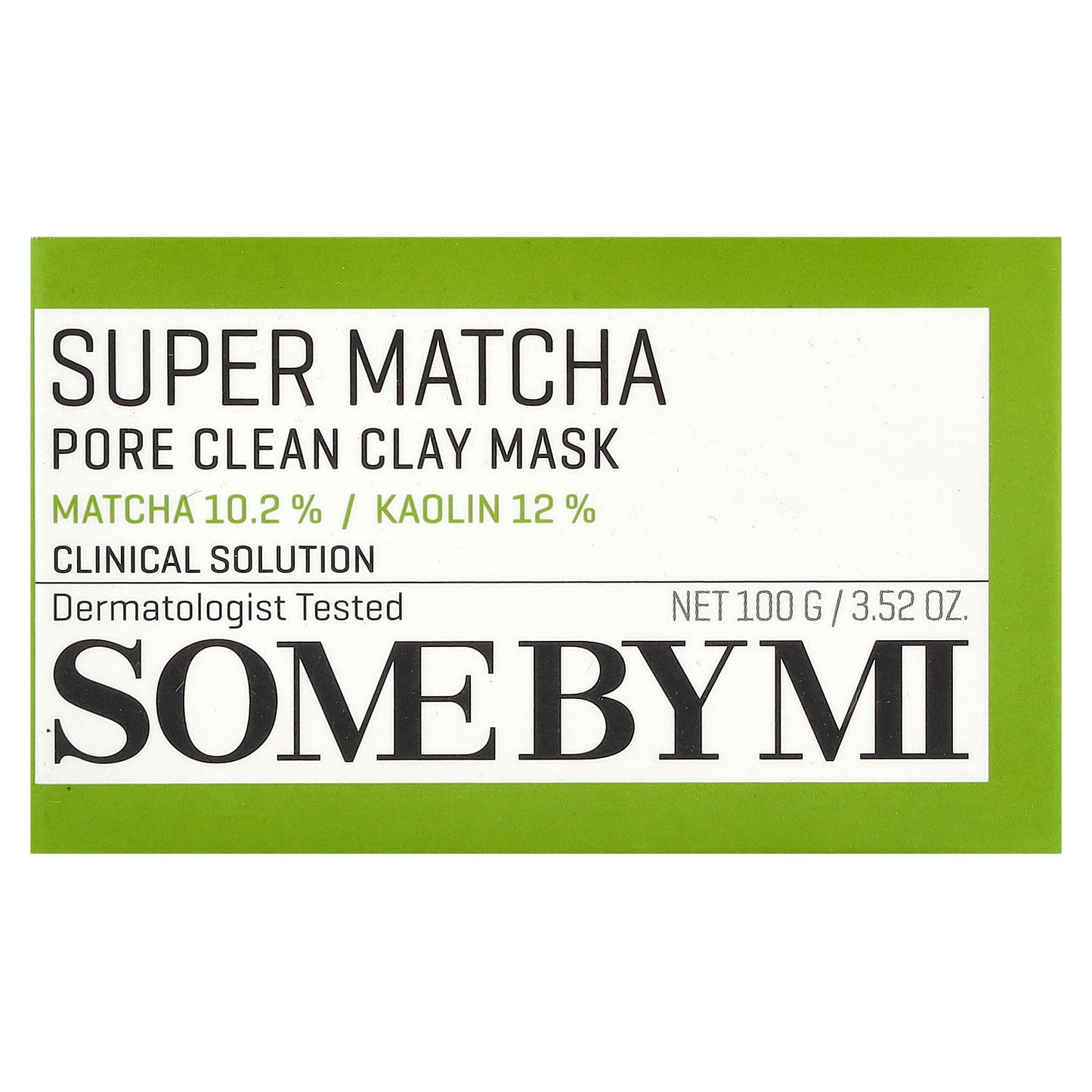 SOME BY MI, Super Matcha Pore Clean Clay Beauty Mask, 3.52 oz (100 g)