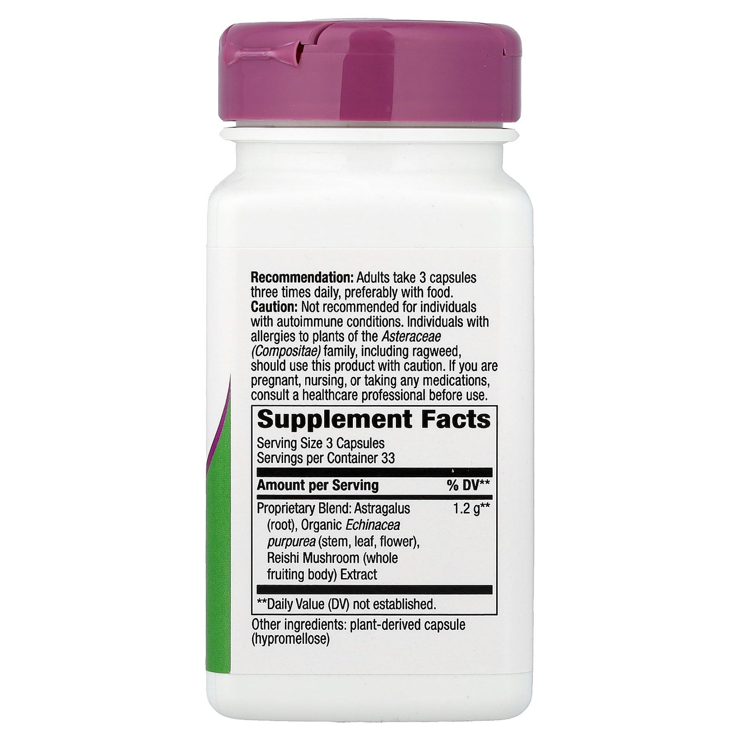 Nature's Way, Echinacea Astragalus & Reishi, 100 Vegan Capsules