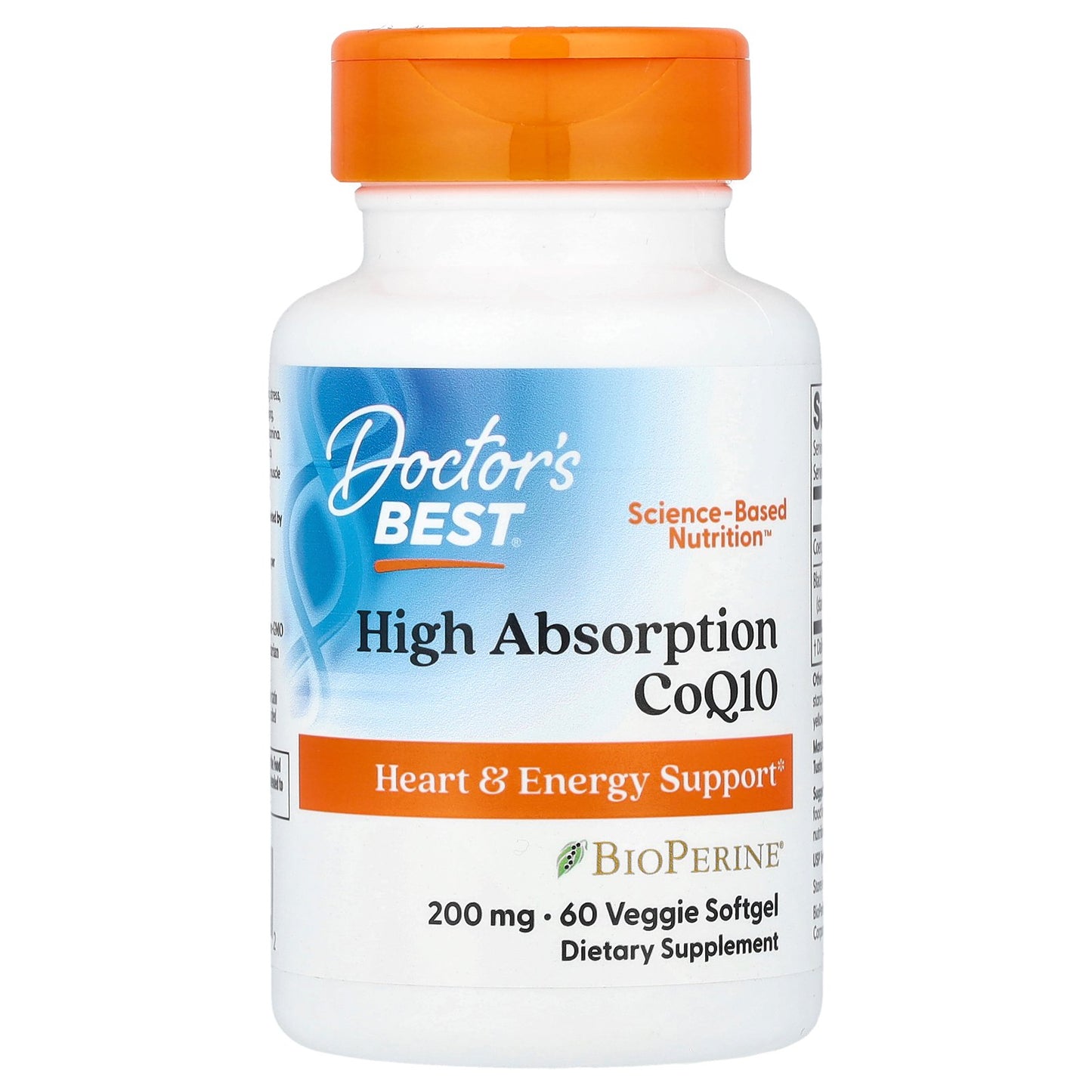 Doctor's Best, High Absorption CoQ10, 60 Veggie Softgel