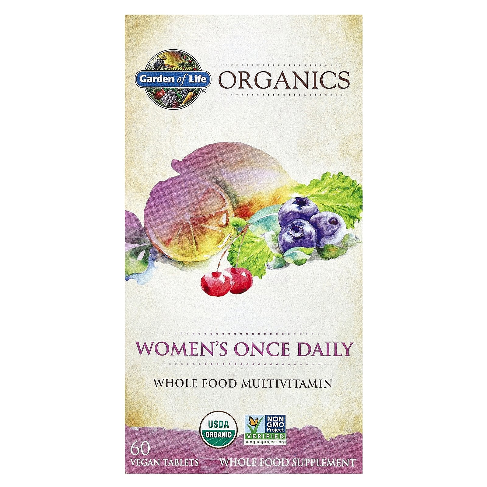 Garden of Life, Organics, Women's Once Daily, 60 Vegan Tablets