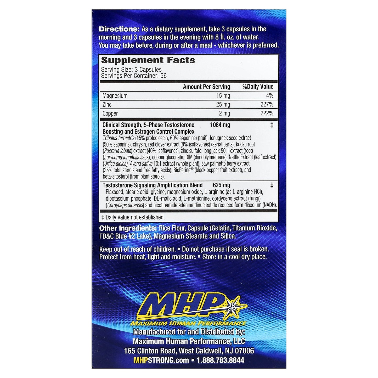 MHP, T-Bomb® 3Xtreme, 168 Capsules