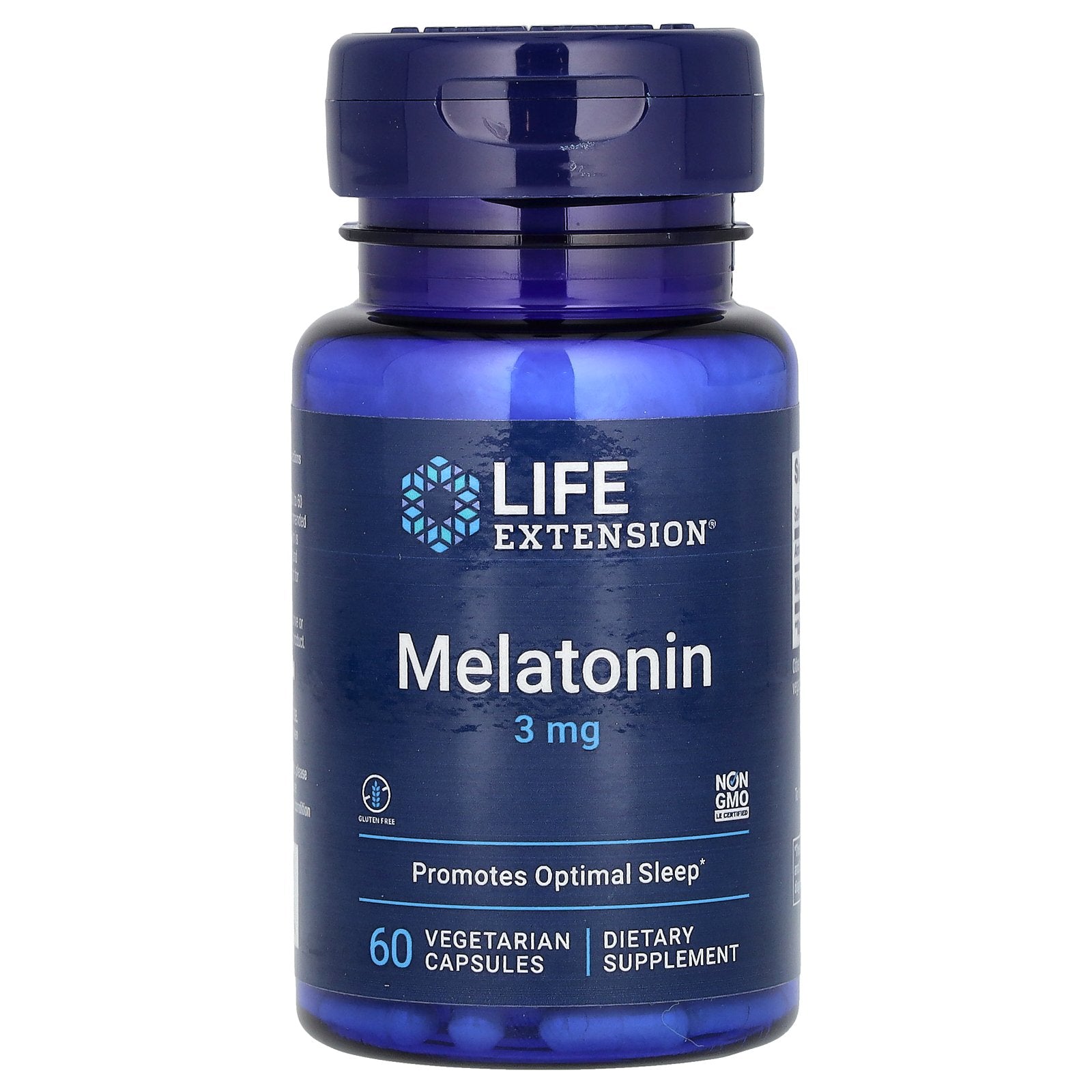 Life Extension, Melatonin, 3 mg, 60 Vegetarian Capsules