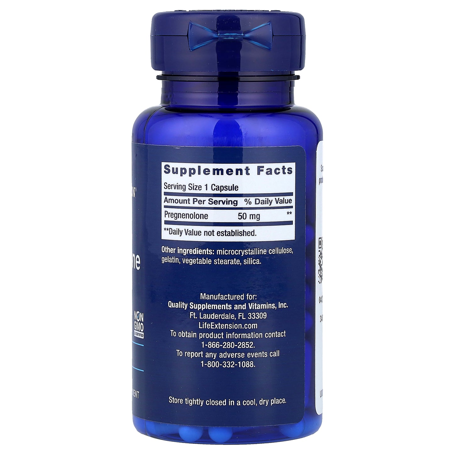 Life Extension, Pregnenolone, 50 mg, 100 Capsules