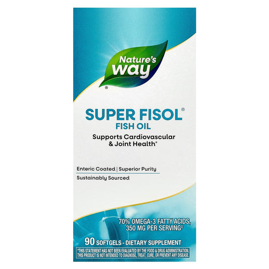 Nature's Way, Super Fisol® Fish Oil, 90 Softgels (500 mg per Softgel)