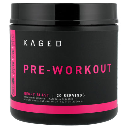 Kaged, Pre-Workout, Berry Blast, 1.25 lb (570 g)