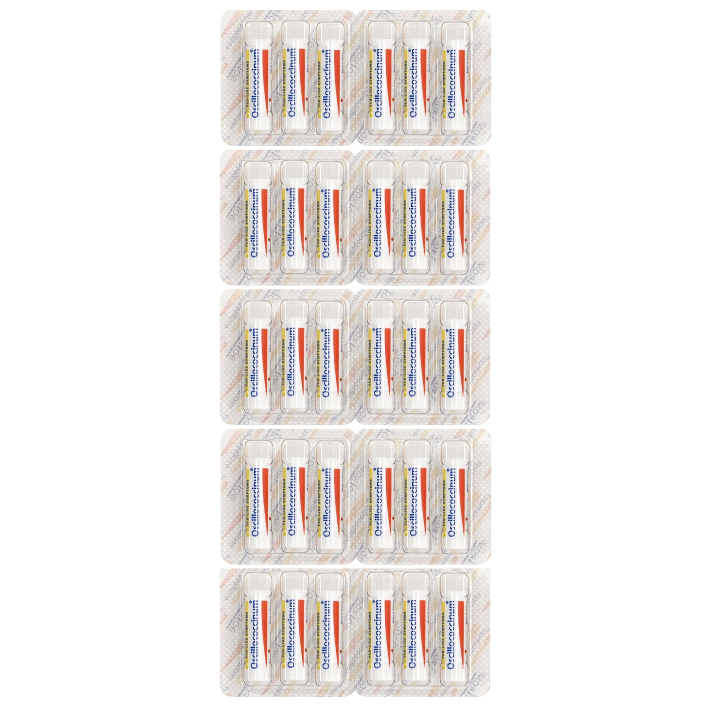 Boiron, Oscillococcinum, Single Dose Tubes, Flu-Like Symptoms, Ages 2+, 30 Meltaway Pellets , 0.04 oz (1 g) Each