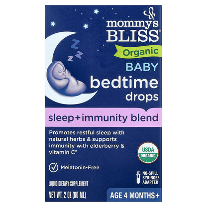 Mommy's Bliss, Organic Baby Bedtime Drops, Age 4 Months+, 2 oz (60 ml)