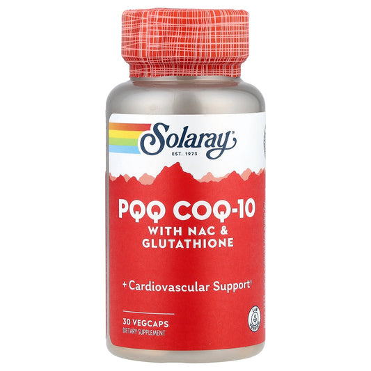 Solaray, PQQ CoQ-10 with NAC & Glutathione, 30 VegCaps