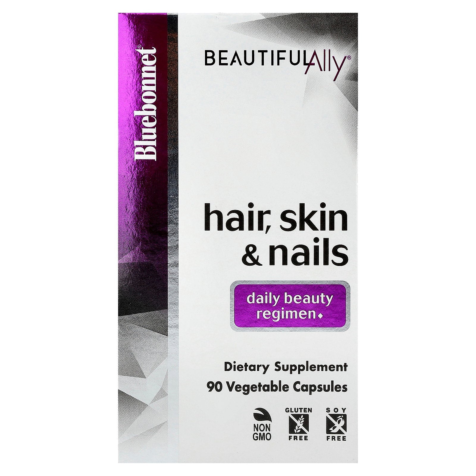 Bluebonnet Nutrition, Beautiful Ally®, Hair, Skin & Nails, 90 Vegetable Capsules