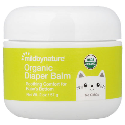 Mild By Nature, Organic Diaper Balm, 2 oz (57 g)