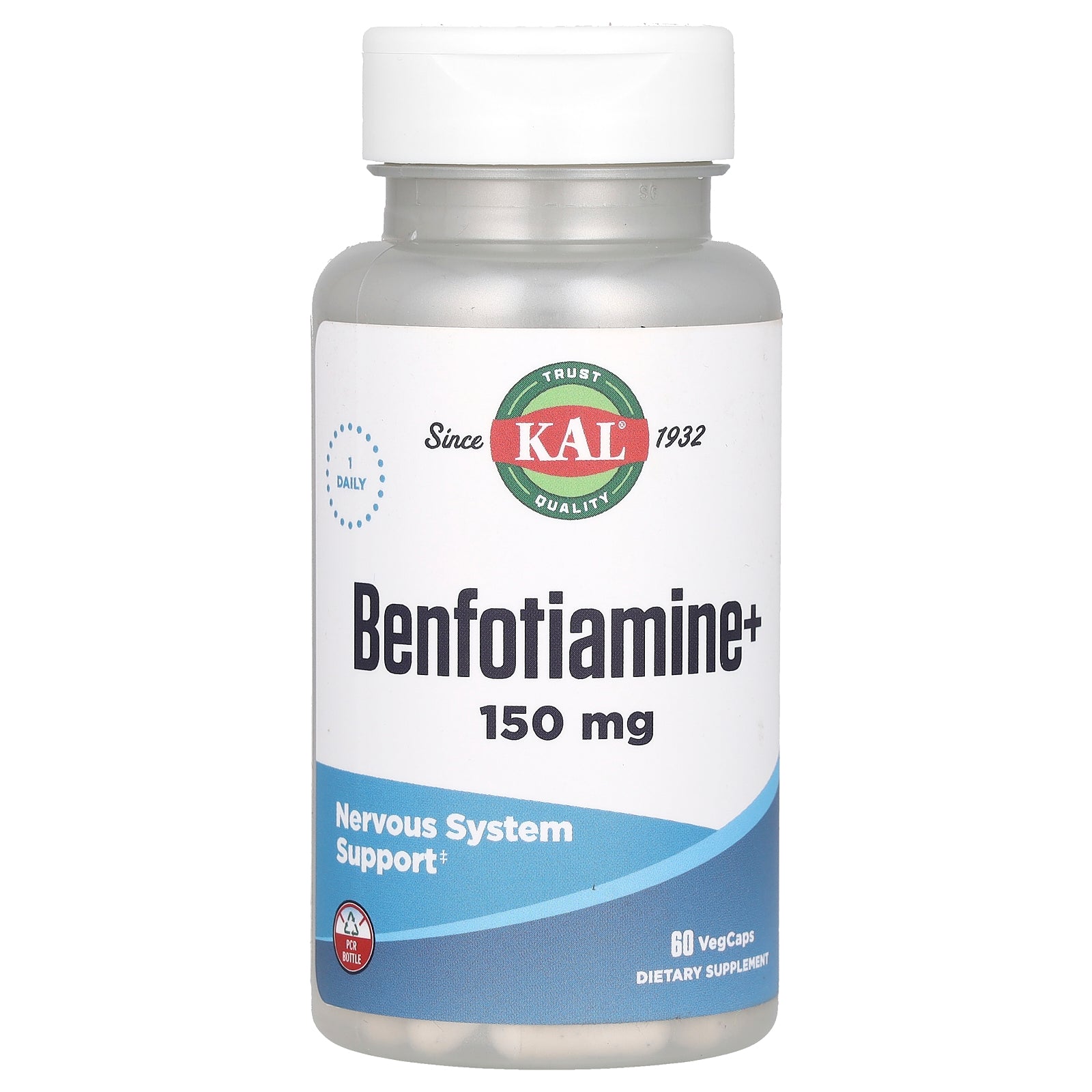 KAL, Benfotiamine+, 150 mg, 60 VegCaps