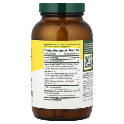 MegaFood, Turmeric Curcumin, Whole Body, 120 Tablets