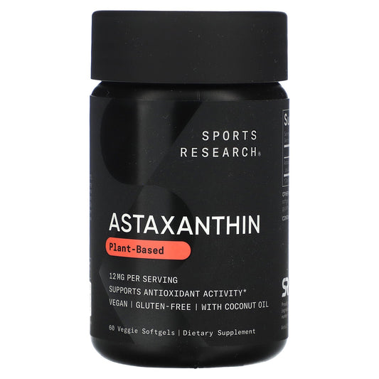 Sports Research, Astaxanthin, 12 mg, 60 Veggie Softgels