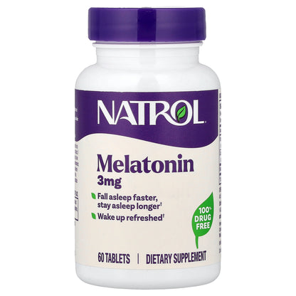 Natrol, Melatonin, 3 mg, 60 Tablets