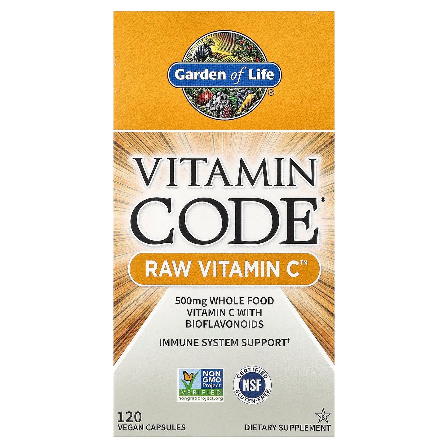 Garden of Life, Vitamin Code®, RAW Vitamin C™, 120 Vegan Capsules
