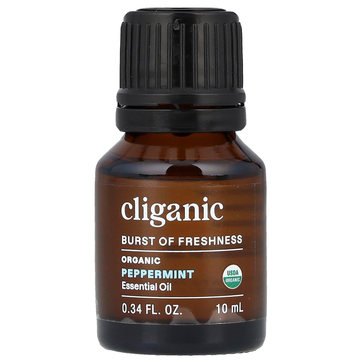 Cliganic, Organic Essential Oil, Peppermint , 0.34 fl oz (10 ml)