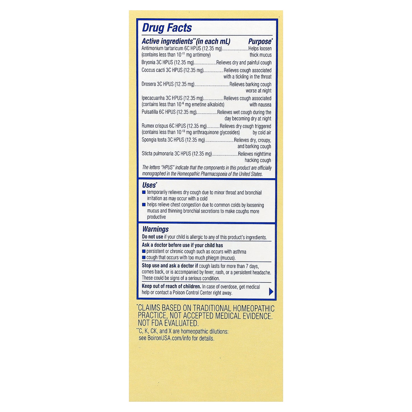 Boiron, Chestal®, Kids Honey Cough Syrup, 6.7 fl oz (200 ml)