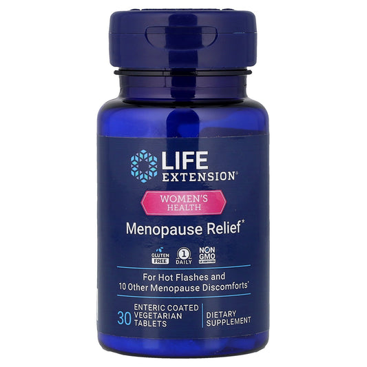 Life Extension, Women's Health, Menopause Relief, 30 Enteric Coated Vegetarian Tablets