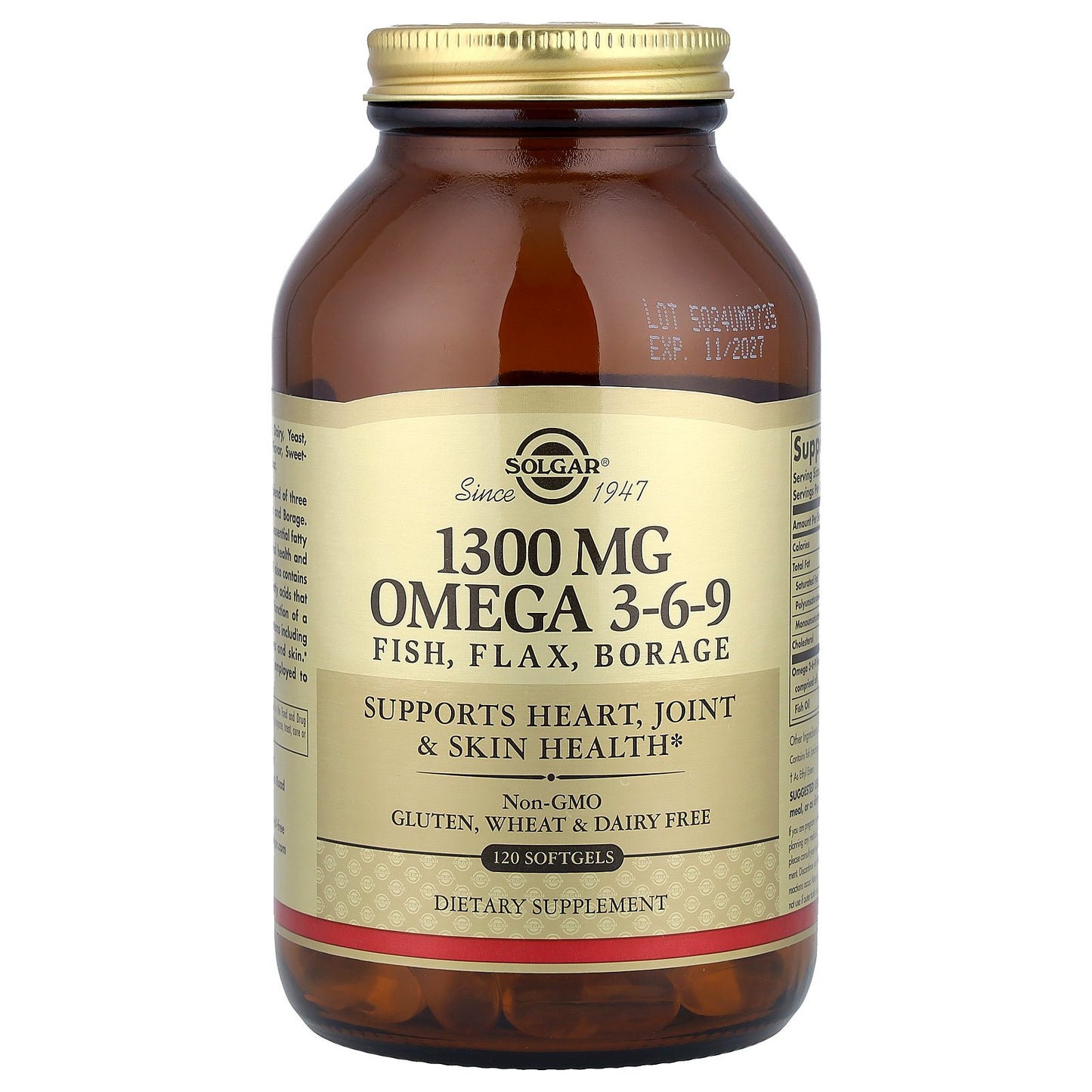 Solgar, Omega 3-6-9, 120 Softgels