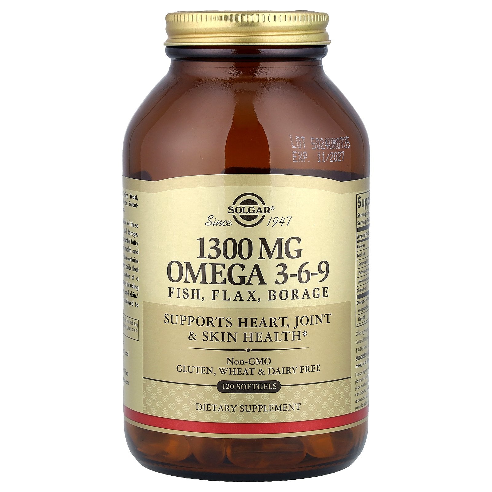 Solgar, Omega 3-6-9, 120 Softgels