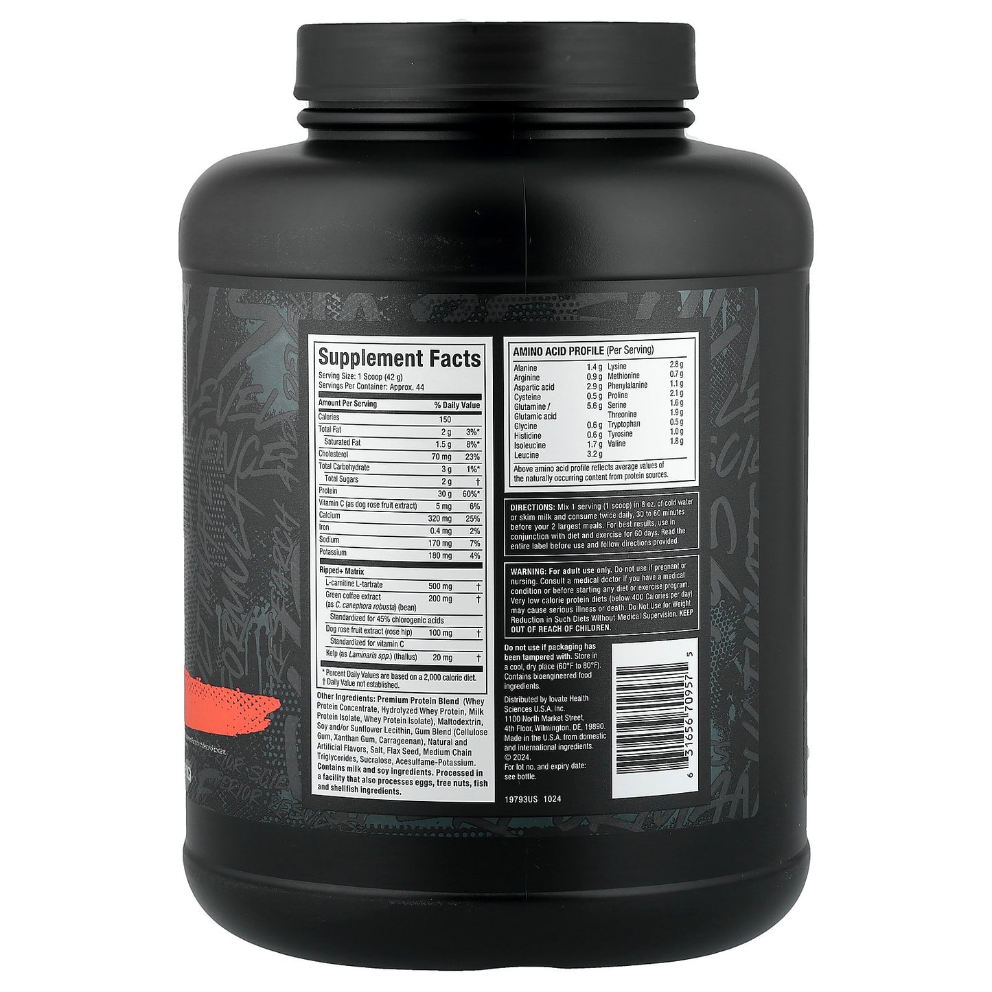 MuscleTech, Nitro-Tech® Ripped, Lean Protein + Weight Loss, Vanilla Cream, 4 lbs (1.81 kg)